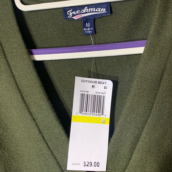 Freshman Green Scrunched Long Sleeve Top - Picture 3 of 3